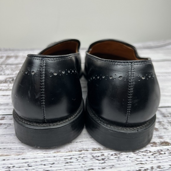 Allen Edmonds Astor 1107 Men\'s 10 D Black Leather Slip On Tassel Loafers Shoes main image 5